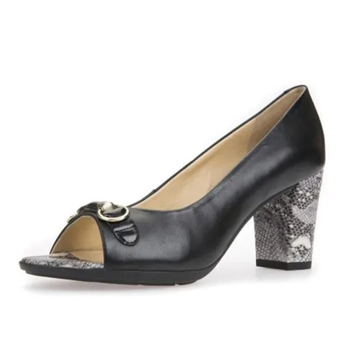 Giày Cao Gót Hở Mũi Geox D ANNYA SP. B NAPPA Màu Đen Size 39