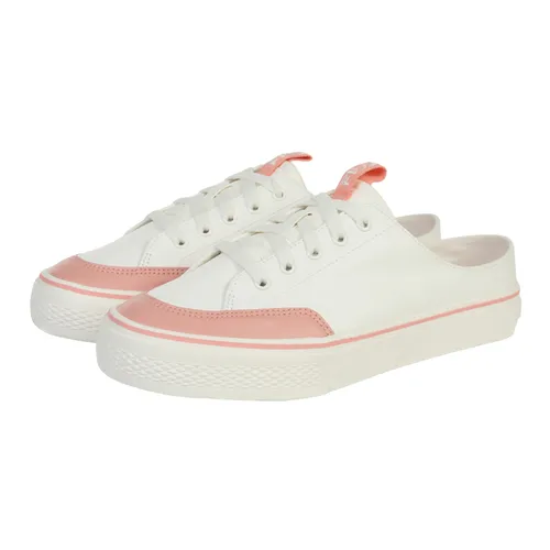 Giày Fila Ray Mule White/Pink Màu Trắng Hồng Size 39