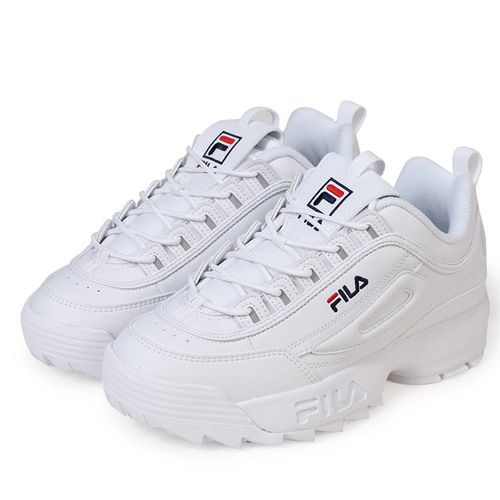 Mua Giày Fila Disruptor 2 All White chính hãng Hàn Quốc, màu trắng, da  thật, Giá tốt