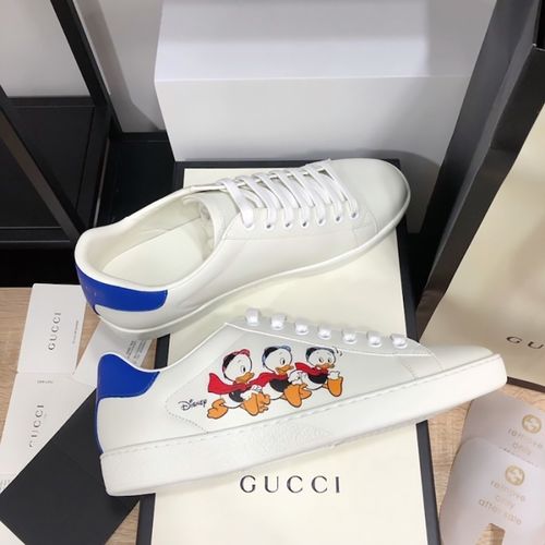 Giày Gucci Ace 'Huey, Dewey And Louie' 649398 AYO70 9062 Màu Trắng Size 6-3