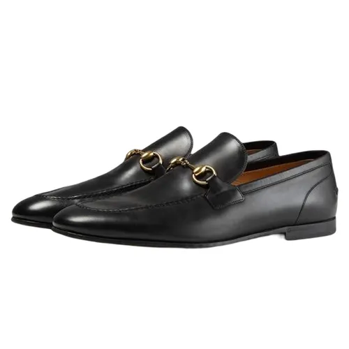 Giày Gucci Mocassins Gucci Jordaan En Cuir Màu Đen Size 41