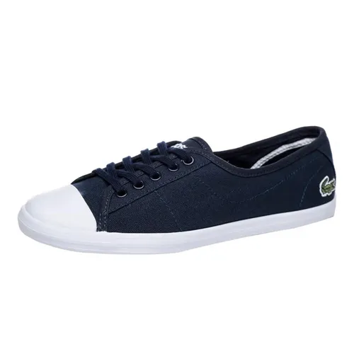 Giày Lacoste Ziane BL Canvas Sneakers Màu Xanh Navy Phối Trắng Size 36