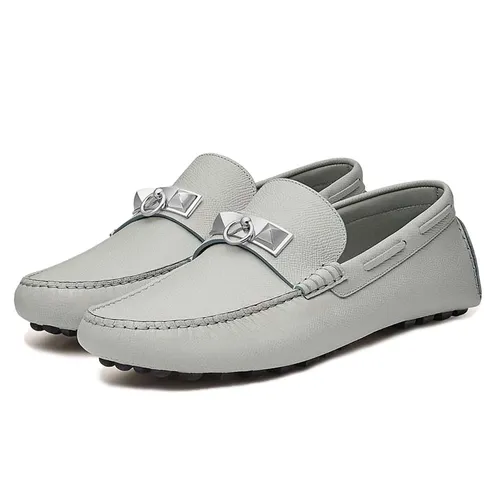 Giày Lười Hermès Irving Loafer Bleu Glacier Size 41.5