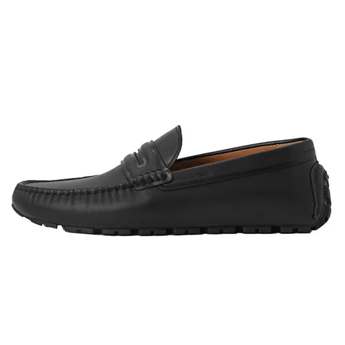 Giày Lười Nam Pedro Leather Moccasins PM1-65110267 Màu Đen Size 41