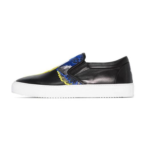 Giày Marcelo Burlon County Of Milan Wings Embroidered Slip-On Sneakers Màu Đen