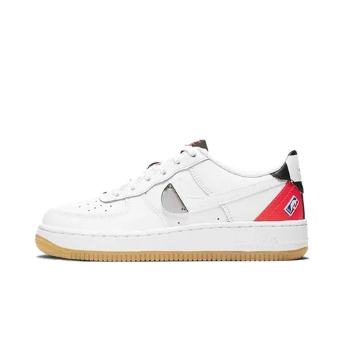 Giày Nike Air Force 1 NBA White/Bright Crimson Màu Trắng