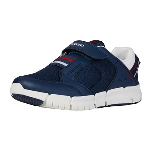 Giày Sneakers Bé Trai Geox J FLEXYPER B. B MESH+SMO.LEA Màu Xanh Navy Phối Trắng Size 34