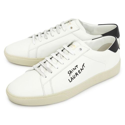Giày Sneakers YSL Yves Saint Laurent Court Classic SL/06 Smooth Leather 610685AABEE9061 Màu Trắng Đen