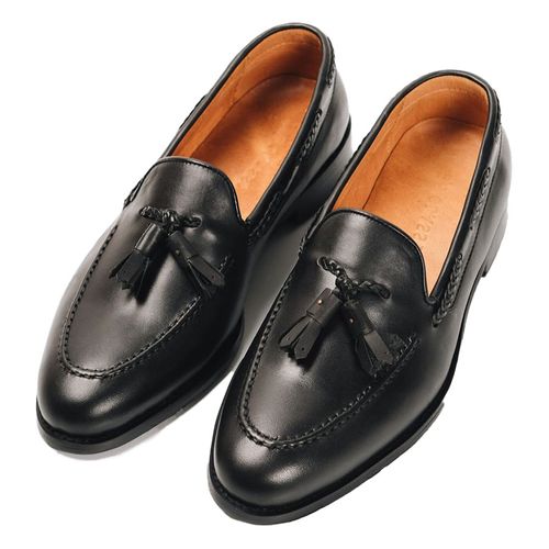 Giày Tây Be Classy Classic Tonkin Tassel Loafer - LF12 Màu Đen