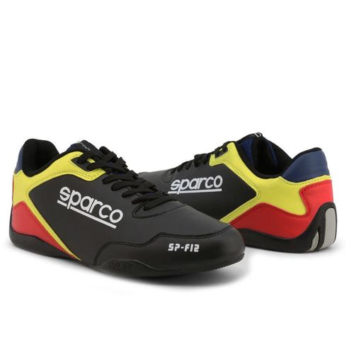 Giày Thể Thao Nam Sparco SP-F12_BLK-RED-YLW-FLUO Màu Đen Size 41