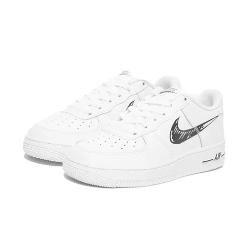 Giày Thể Thao Nike Air Force 1 White Black DIY Look DM3177 100 Size 38.5