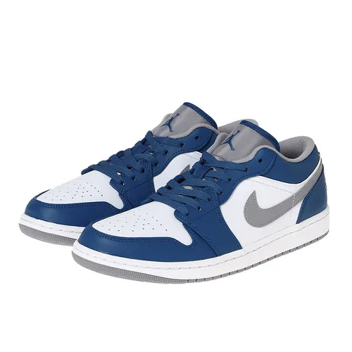 Giày Thể Thao Nike Air Jordan 1 Low 553558-412/ 553560-412 Màu Xanh Trắng Size 44