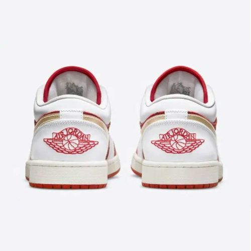 Giày Thể Thao Nike Air Jordan 1 Low SE Spades Màu Trắng Đỏ Size 39-1