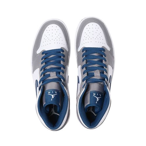 Giày Thể Thao Nike Air Jordan 1 Mid Cement True Blue DQ8426-014 Màu Xám Trắng Size 42-5