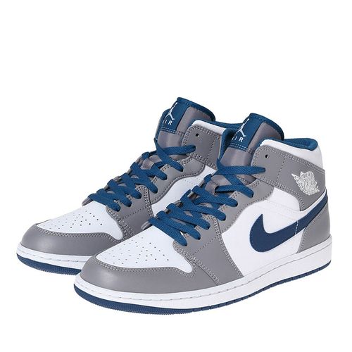 Giày Thể Thao Nike Air Jordan 1 Mid Cement True Blue DQ8426-014 Màu Xám Trắng Size 43