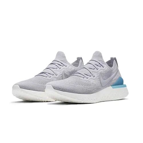 Giày Thể Thao Nike Epic React Flyknit 2 Màu Xám Xanh Size 40