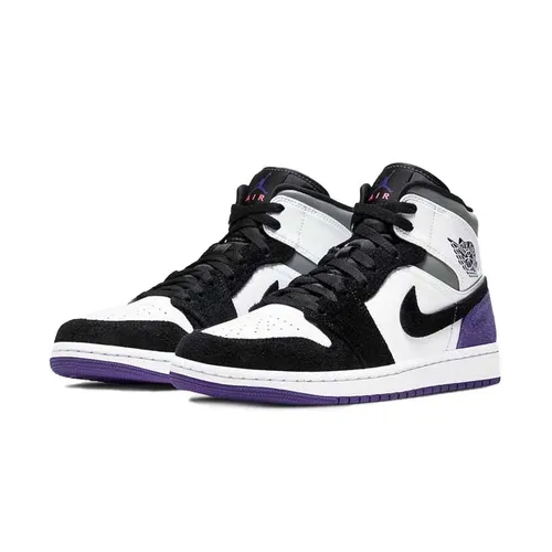 Giày Thể Thao Nike Jordan 1 Mid SE Purple Heel Phối Màu Size 39