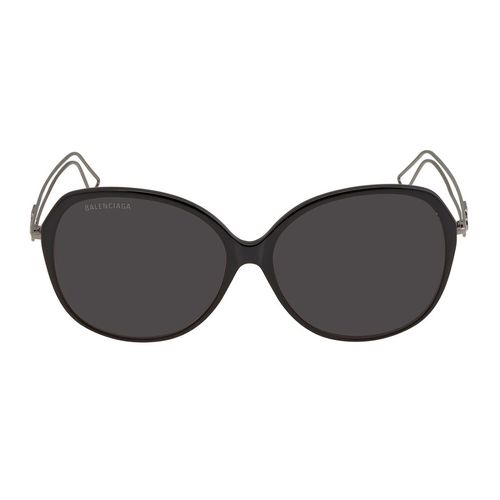 Kính Mát Balenciaga Grey Ladies Sunglasses BB0058SK 001 59 Màu Xám-2