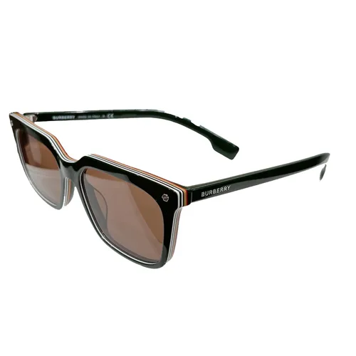 Kính Mát Burberry Form Wayfare Dark Green Layer Signature Màu Nâu Đen - Kính mắt - Vua Hàng Hiệu