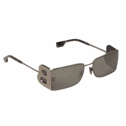 Kính Mát Burberry Metal Sunglasses With B Monogram Màu Đen