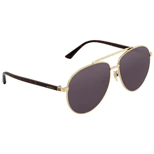 Kính Mát Gucci Blue Aviator Sunglasses GG0043SA 002 61