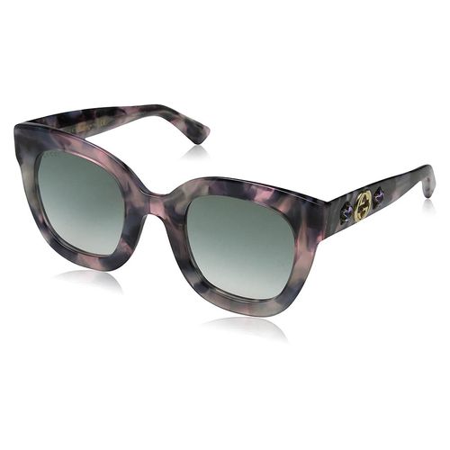 Kính Mát Gucci Blue Grey Gradient Cat Eye Ladies Sunglasses GG0208S 004 49