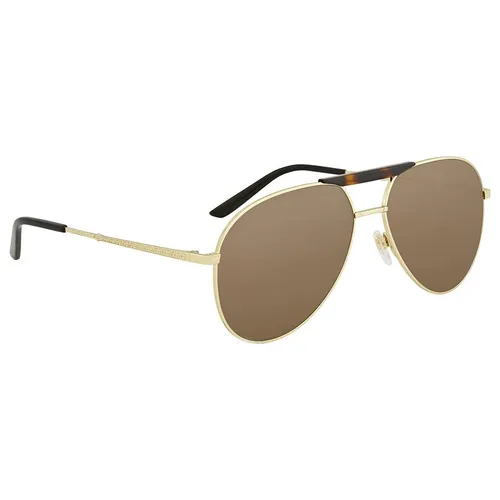Kính Mát Gucci Brown Aviator Sunglasses GG0242S 002 59