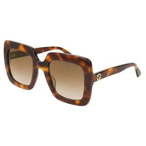 Kính Mát Gucci Brown Gradient Rectangular Ladies Sunglasses GG0328S 002 53