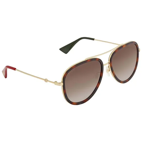 Kính Mát Gucci Brown Gradient Sunglasses GG0062S 012 57