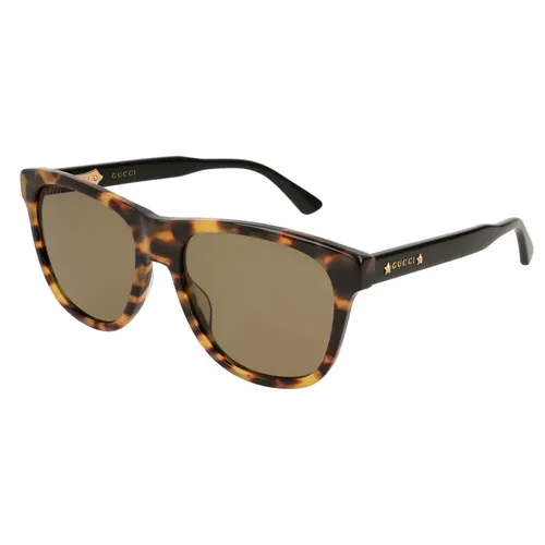 Kính Mát Gucci Brown Rectangular Men's Sunglasses GG0266S 004 55