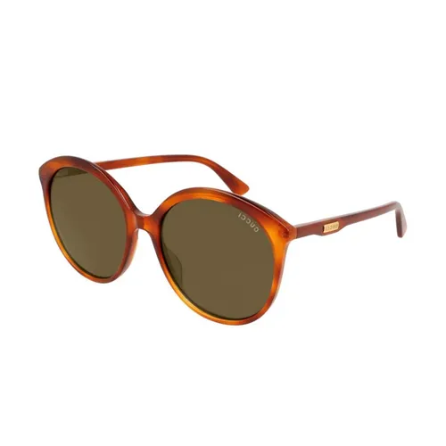 Kính Mát Gucci Brown Round Ladies Sunglasses GG0257S 002 59