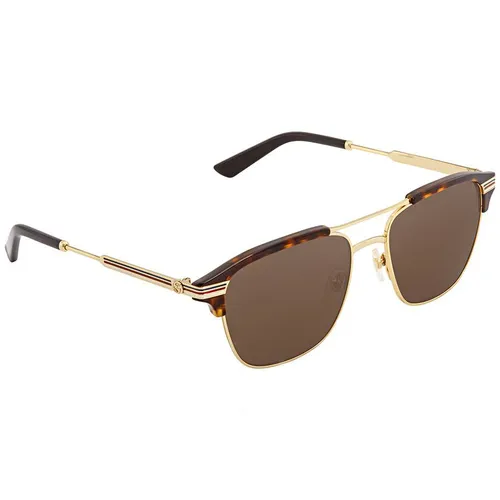 Kính Mát Gucci Brown Square Sunglasses GG0241S 003 54