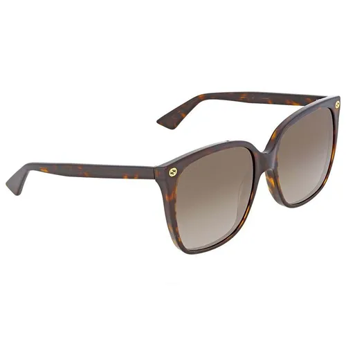 Kính Mát Gucci Dark Havana Square Sunglasses
