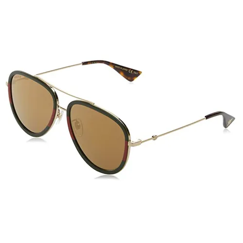 Kính Mát Gucci Gold Aviator Ladies Sunglasses GG0062S 010 57