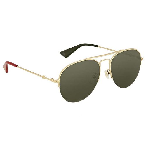 Kính Mát Gucci Gold Aviator Sunglasses GG0107S 004 56