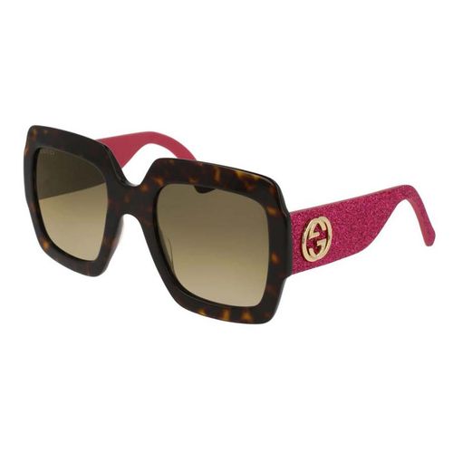 Kính Mát Gucci Gradient Brown Sunglasses GG0102S 003 54