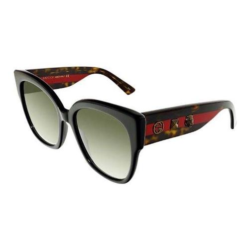 Kính Mát Gucci Green Gradient Cat Eye Sunglasses GG0059S 001 55