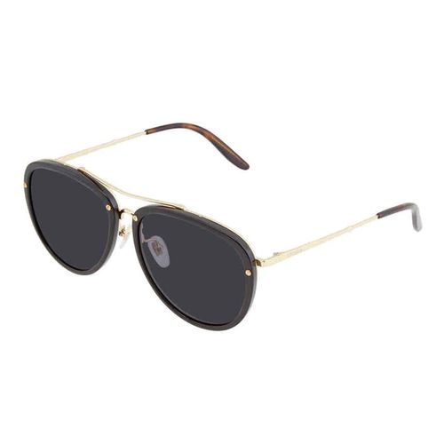 Kính Mát Gucci Grey Aviator Men's Sunglasses GG0662S 001 56 Màu Xám