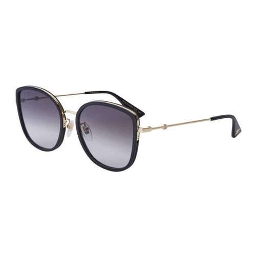 Kính Mát Gucci Grey Gradient Cat Eye Ladies Sunglasses GG0606SK 001 56 Màu Xám Gradient-1