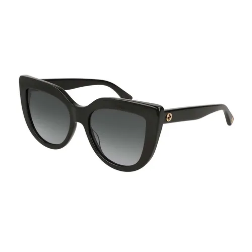 Kính Mát Gucci Grey Gradient Cat Eye Sunglasses GG0164S 001 53