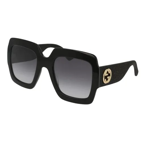 Kính Mát Gucci Grey Gradient Square Ladies Sunglasses GG0102S 001 54