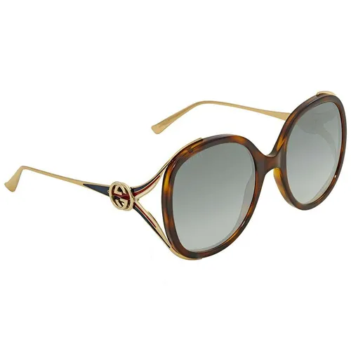 Kính Mát Gucci Grey Gradient Sunglasses GG0226SK 004 60