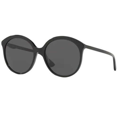 Kính Mát Gucci Grey Round Sunglasses GG0257S-001 59