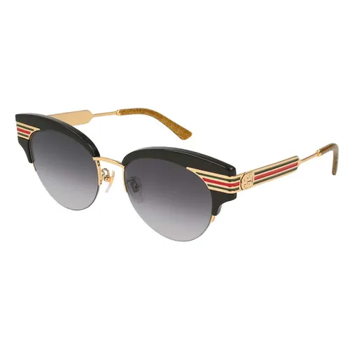 Kính Mát Gucci Grey Shaded Cat Eye Ladies Sunglasses GG0283S 001 53