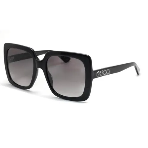 Kính Mát Gucci Grey Square Ladies Sunglasses GG0418S 001 54 - Kính mắt - Vua Hàng Hiệu