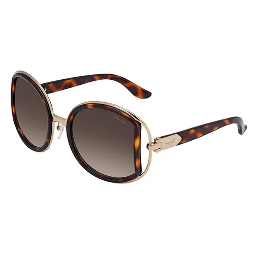 Kính Mát Salvatore Ferragamo Brown Gradient Round Sunglasses Màu Nâu