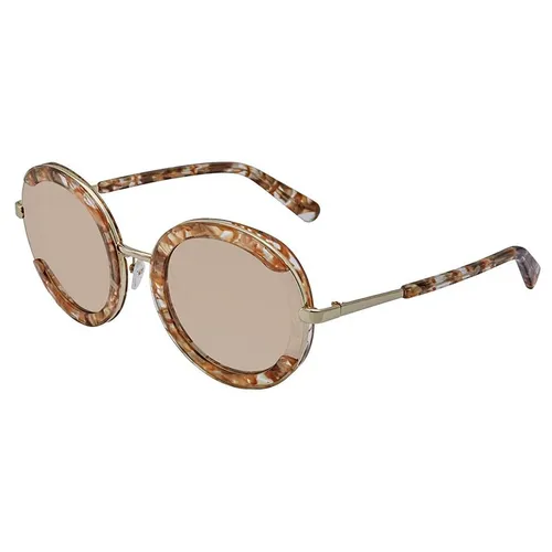 Kính Mát Salvatore Ferragamo Light Grey Shaded Round Ladies Sunglasses