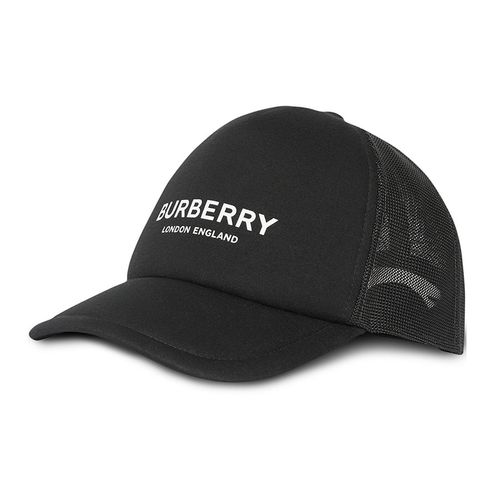 Mũ Burberry Logo Print Baseball Cap Màu Đen Size M-1