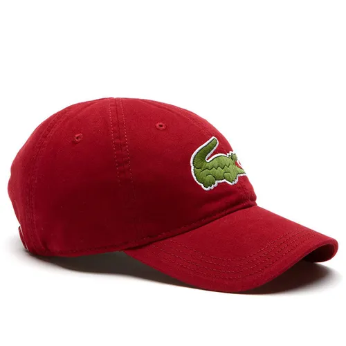 Mũ Lacoste Men's Big Croc Gabardine Cap Bordeaux