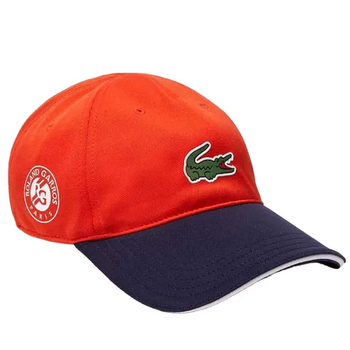 Mũ Lacoste Roland Garros Edition Logo Cap Orange Navy Màu Cam